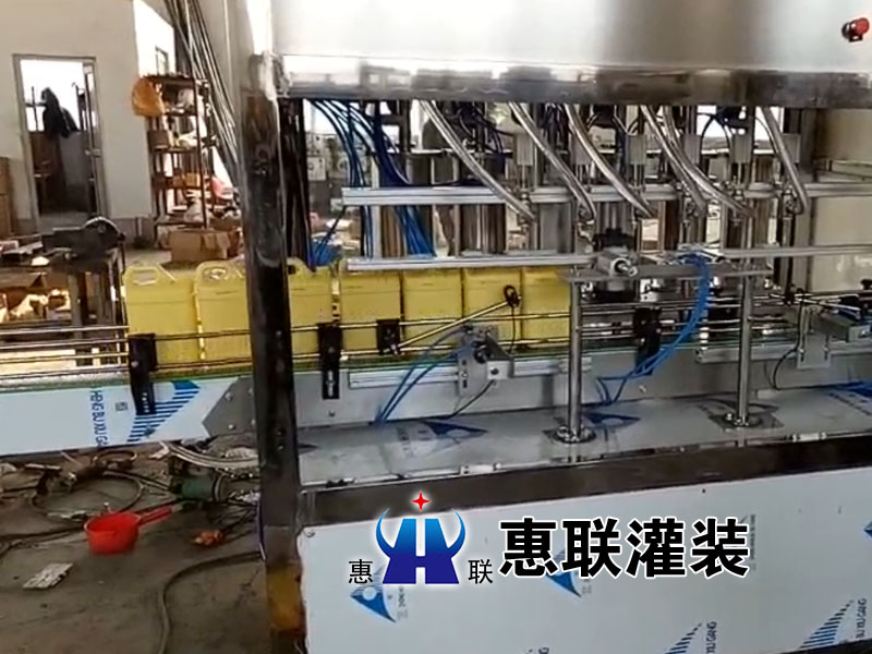 洗潔精灌裝機訂制廠家現場