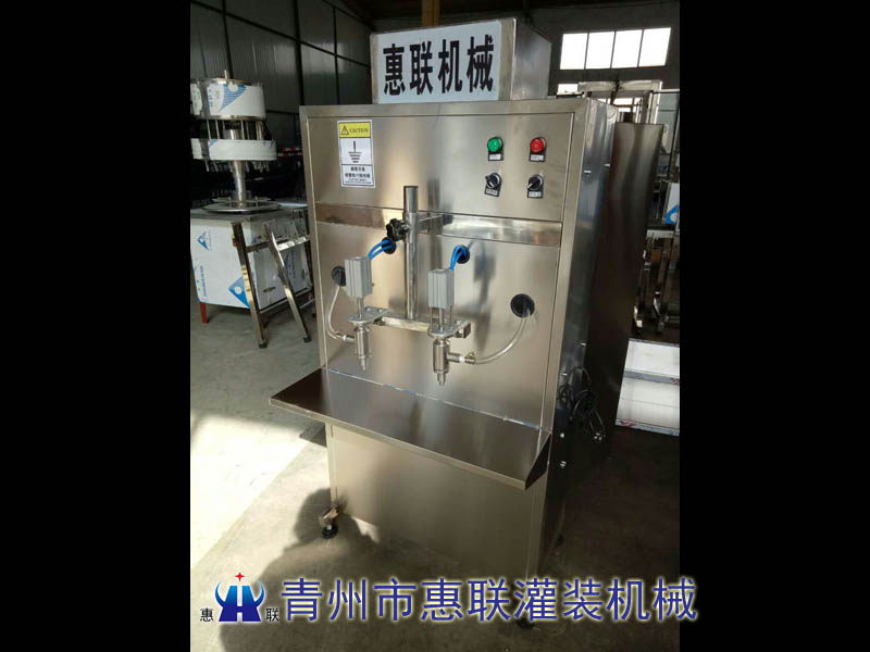 雙頭半自動食用油灌裝機